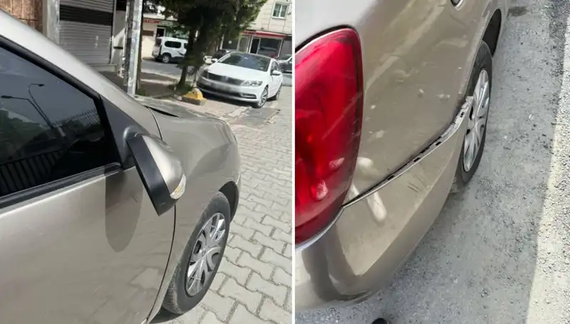 Motosikletli Magandanın Kavgası: Otomobilin Aynasını Kırdı, Mahalleyi Karıştırdı