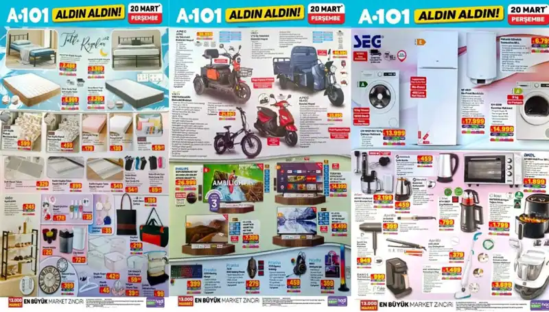 A101 Aktüel Kataloğu 20 Mart Perşembe: Yeni Fırsatlarla Dolu