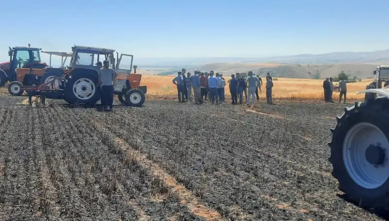 Yozgat’ta 100 Dönüm Tarım Arazisi Alev Alev Yandı!