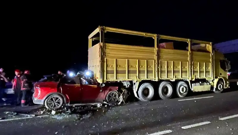 Trafik Kazası: Kamyona Çarpan Sürücü Hayatını Kaybetti!