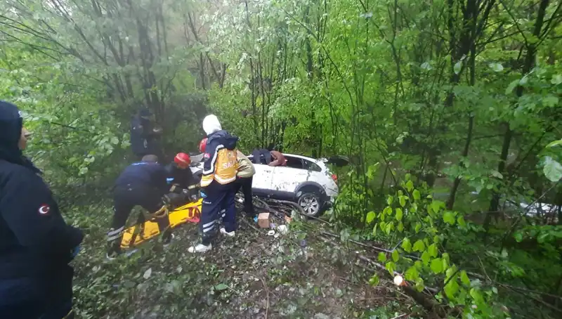 Direksiyon Kontrolünü Kaybeden Araç Ormana Uçtu: Korkunç Kaza Detayları