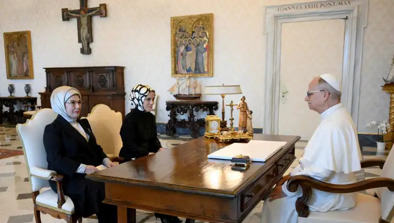Emine Erdoğan ve Papa Leo, Gazze İçin Biraraya Geldi: Dinlerarası Diyalog