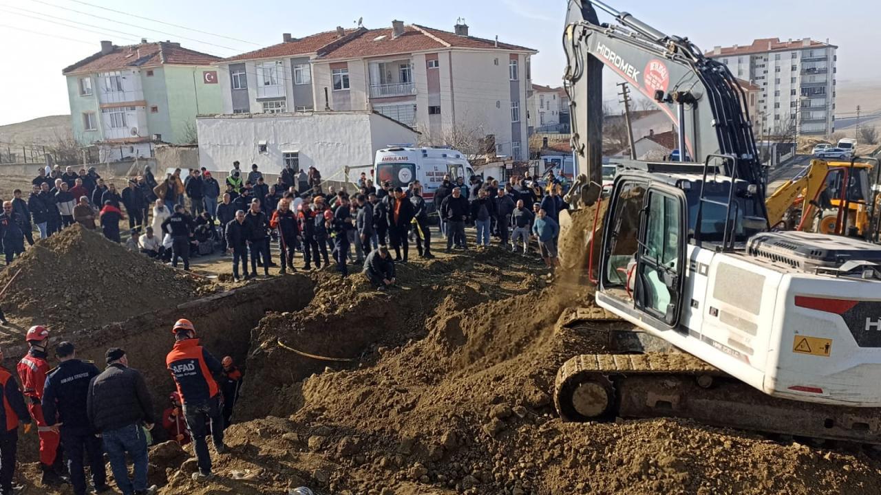 Ankara'da inşaattaki göçük faciasında 1 kişi hayatını kaybetti, 1 işçi kayıp